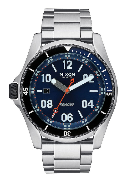 Nixon Descender Blue Sunray Stainless Steel Analog Watch - Blue Sunray Watch