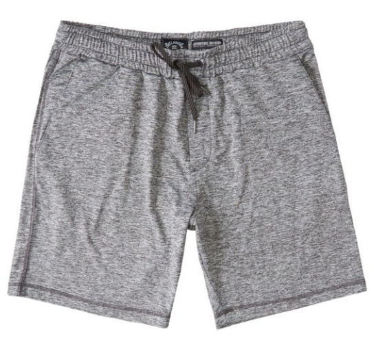 Billabong Surftrek Adventure Division Stretch Fleece Short - Heather Grey Mens Shorts
