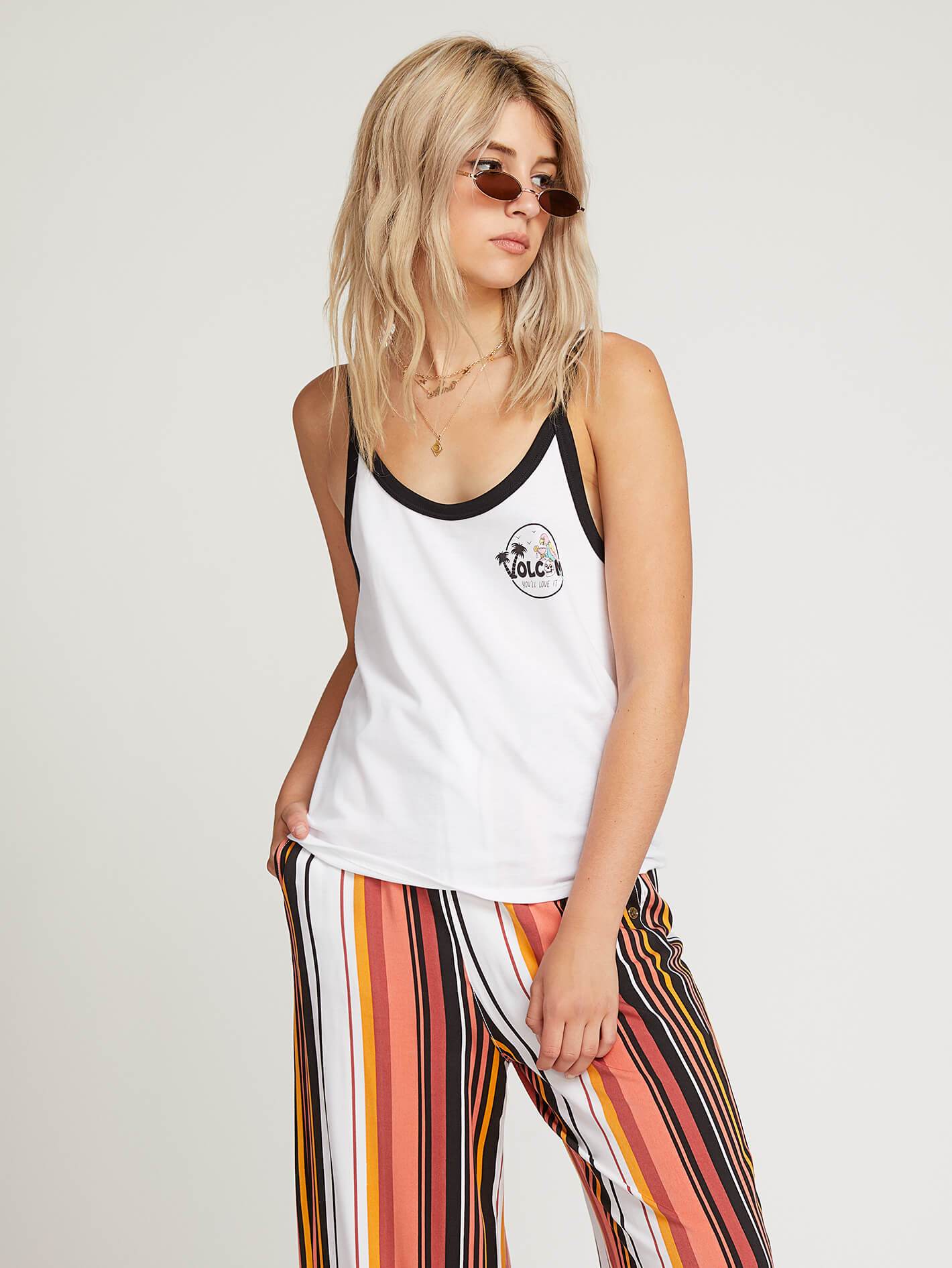 Volcom Vol Isle Tank - White
