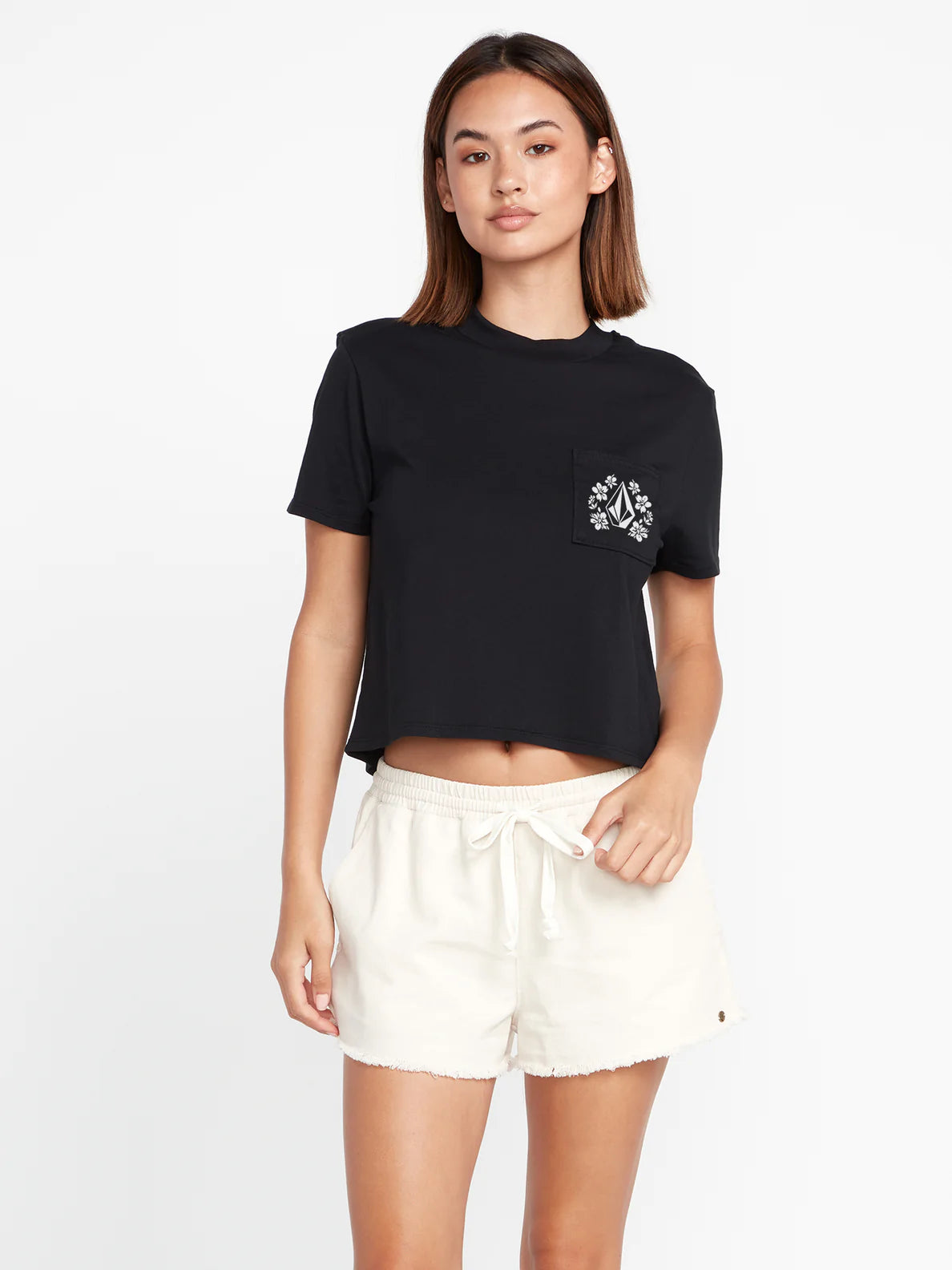 Volcom Pocket Dial T Shirt - Black Womens T Shirt