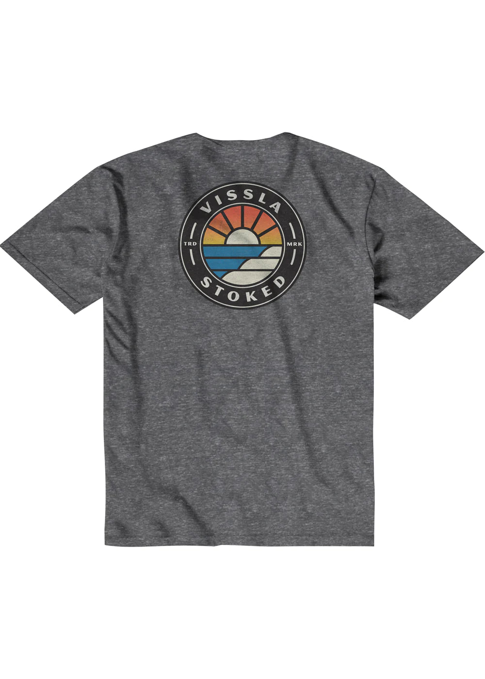 Vissla Cover Up Boys T Shirt - Blk Heather Snow Boys T Shirt