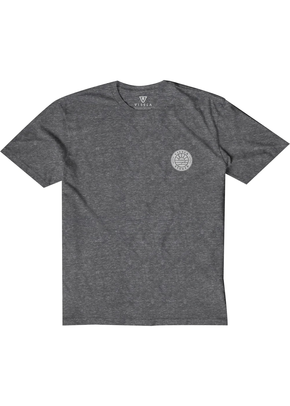 Vissla Cover Up Boys T Shirt - Blk Heather Snow Boys T Shirt