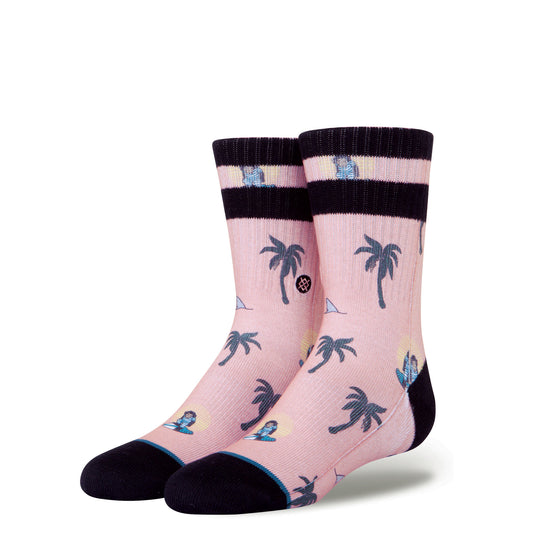 Stance Sunset Surfin Monkey Boys Socks - Multi (Size: L) Boys Socks