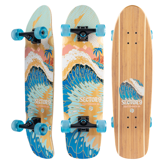 Sector 9 Bamboozler Bora Bora Complete Cruiser Skateboard Complete Skateboard