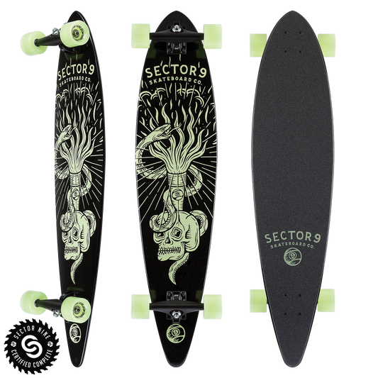 Sector 9 BASILISK COMPLETE LED Glow Wheels Longboard Skateboard