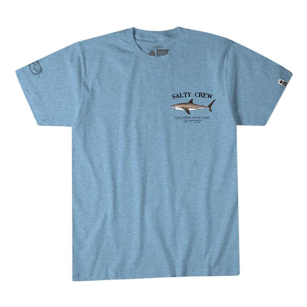 Salty Crew Bruce Shark Premium SS T Shirt - Light Blue Heather