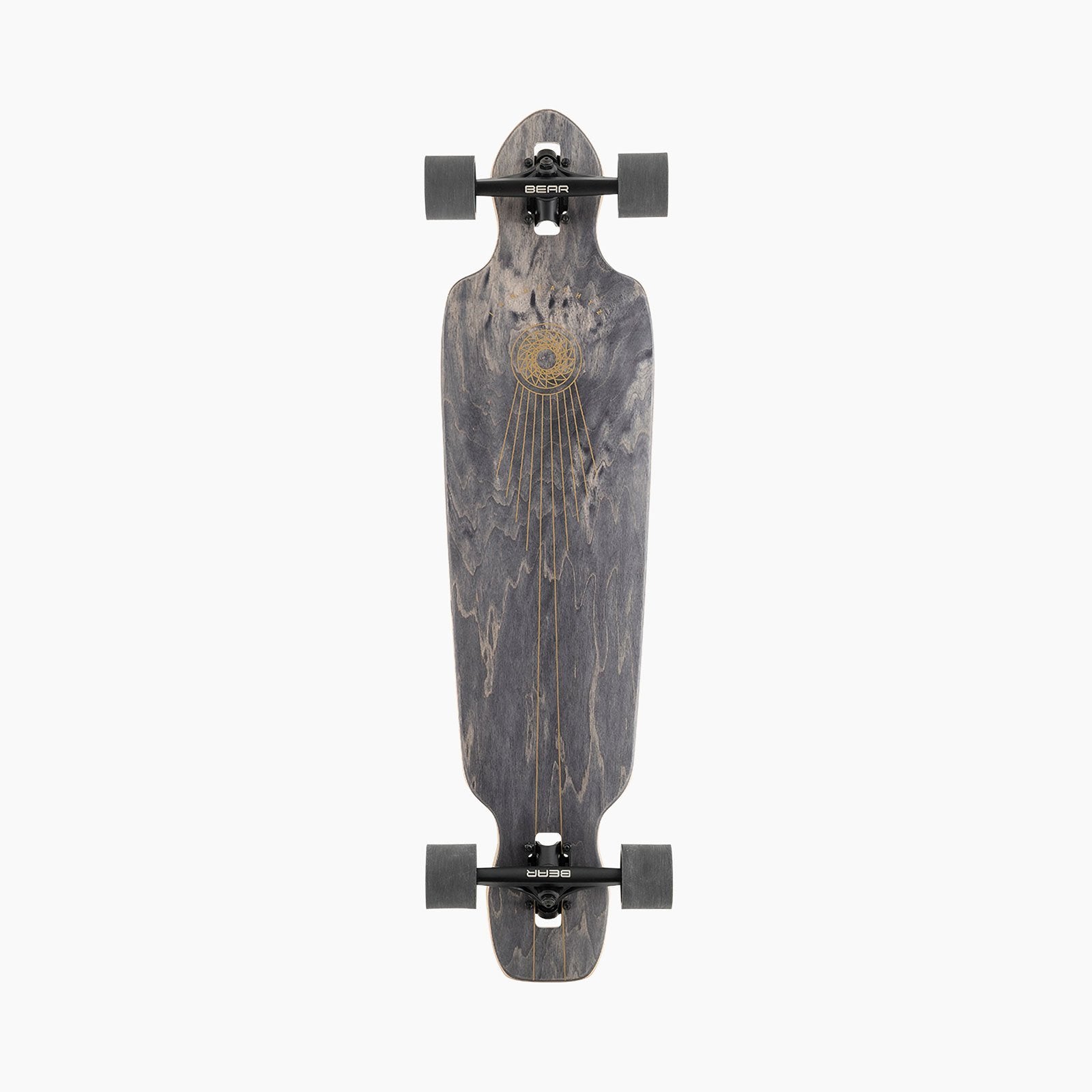 Landyachtz BATTLE AXE BLACK SPACE ROCK COMPLETE-9.4X38.2 Skateboard Skateboards