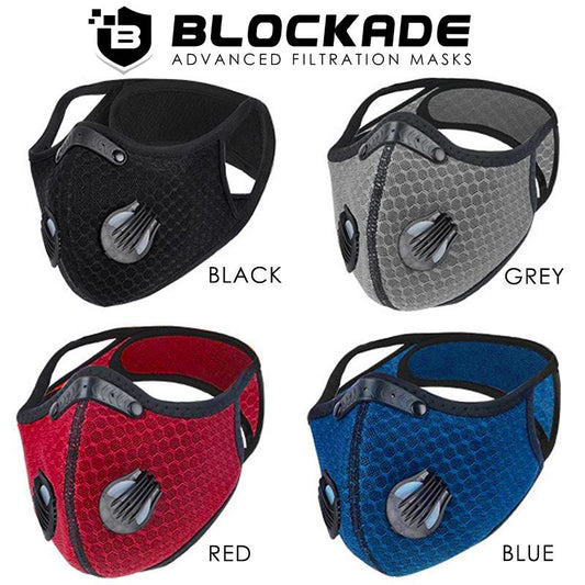 Blockade Face Mask Cool Mesh with replaceable filter - Free Shipping - Free Pickup - In Stock Face Mask