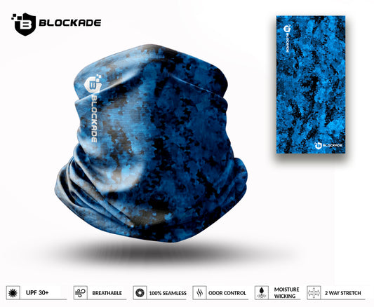 Blockade UPF Neck Gaiter - Blue Water Camo Neck Gaiter