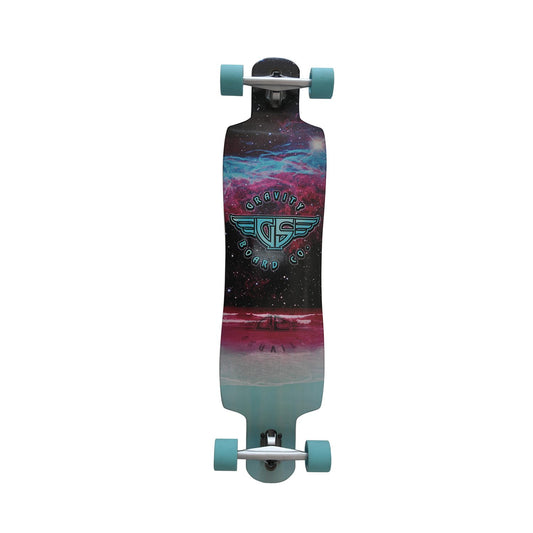 Gravity Beach Space Longboard Complete Skateboard 41" x 9.25" Longboard Complete