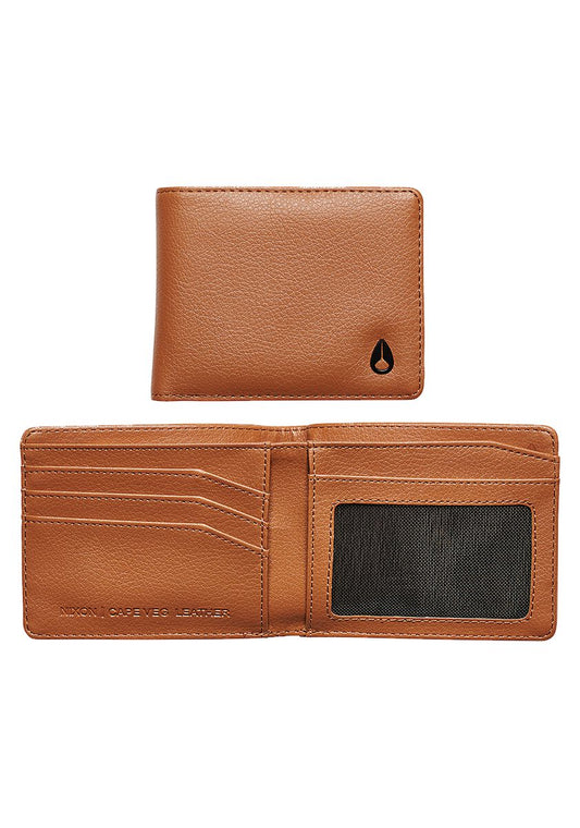Nixon Cape Vegan Leather Wallet - Saddle wallet