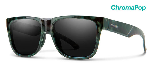 Smith Lowdown 2 ChromaPop Polarized Sunglasses - Camo Tortoise Black Lense Sunglasses