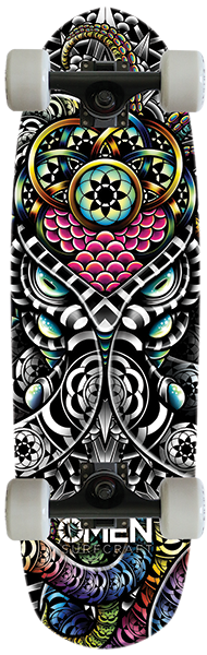 Omen Cephalopod Skateboard Length - 33" Longboard Complete