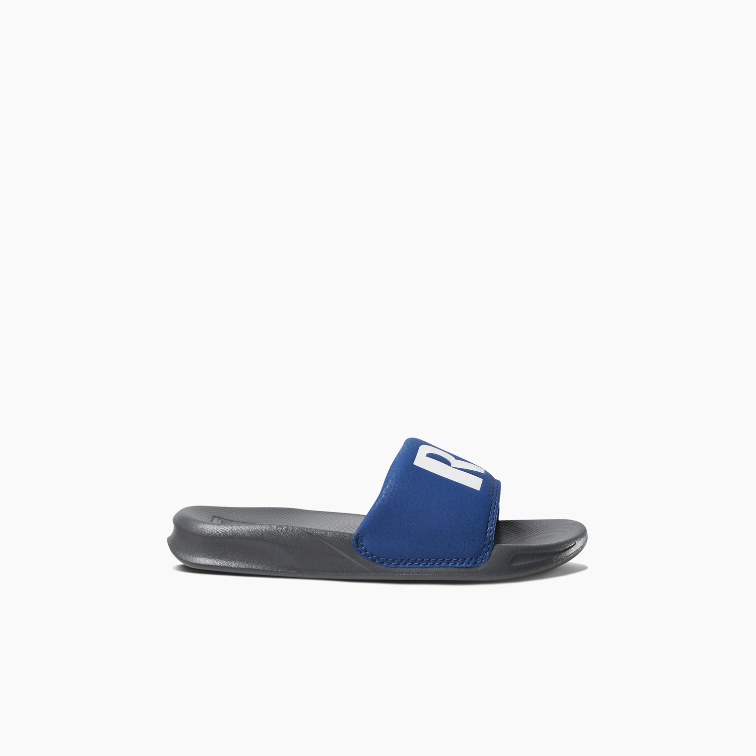 Reef Kids One Slide Sandals - Grey Bue youth footwear