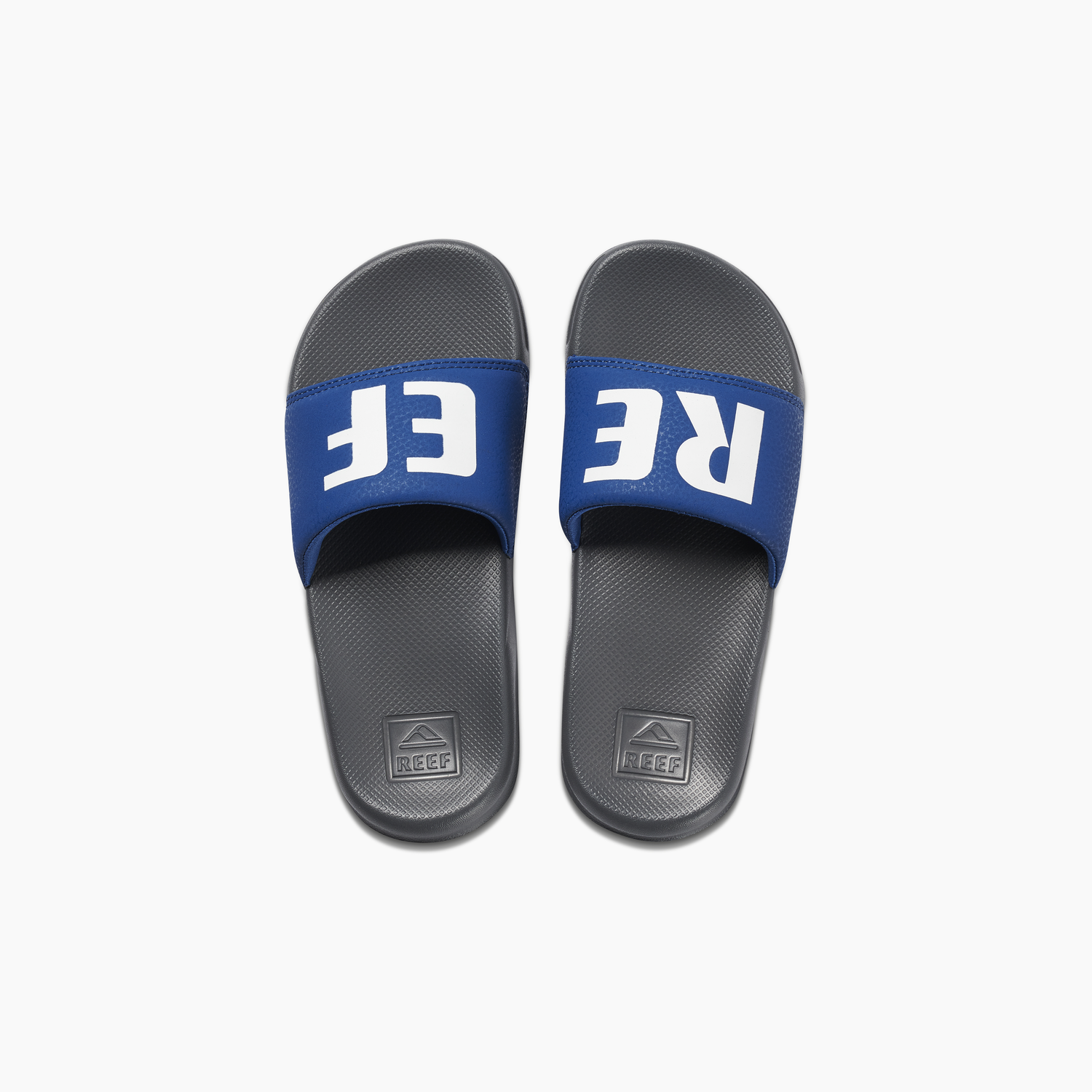Reef Kids One Slide Sandals - Grey Bue youth footwear