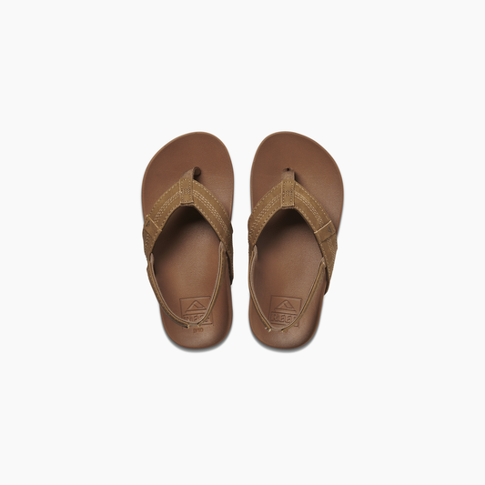 Reef Little Cushion Phantom Kids Sandals - Tan youth footwear