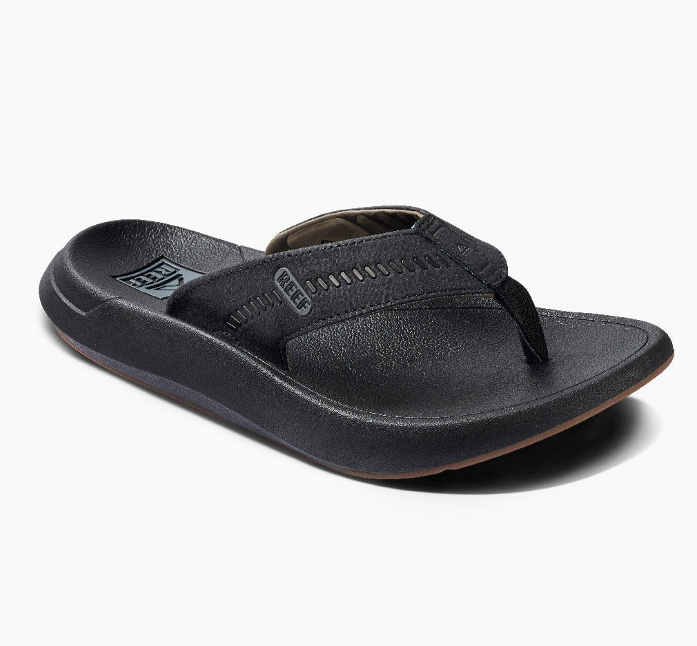 Reef Swellsole Cruiser Super Cushion Sandals - Black Mens Footwear