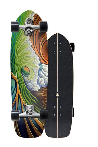 Carver Greenroom 33.75 C7 Raw Complete Skateboard Longboard Skateboard