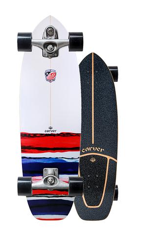 Carver USA Resin with C7 Raw Complete 32.5 Skateboard Longboard Skateboard