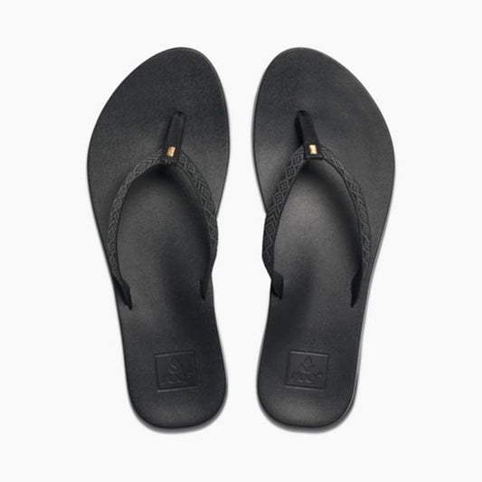 Reef Cushion Bounce Woven Womens Sandals - Black Womens Footwear