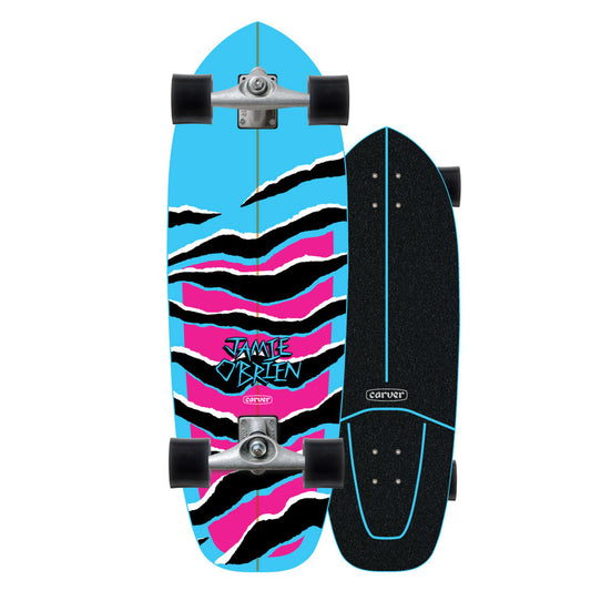 Carver 31" J.O.B BLUE TIGER SURFSKATE 2022 COMPLETE CX Skateboard