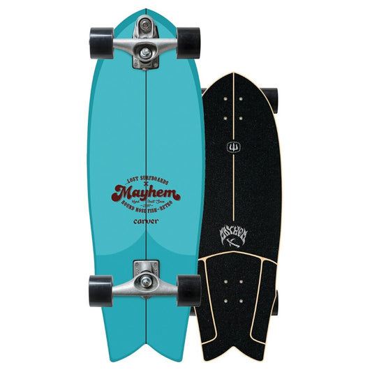 Carver Lost 29.5" RNF Retro C7 Raw 2021 Surfskate Skateboard Skateboard