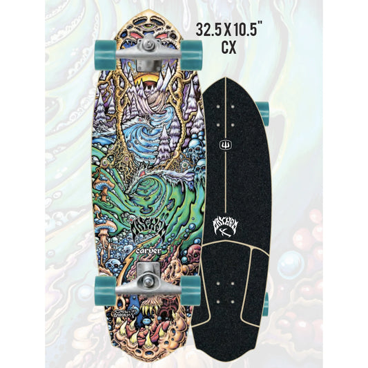 Carver Lost Rocket Redux Drew Brophy Skateboard 32.5" Longboard Skateboard