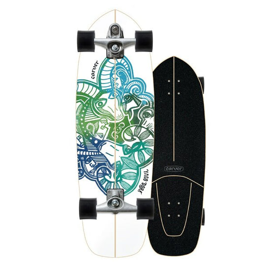 Carver C7 Raw Yago Dora 30.75" White Complete Skateboard Complete Skateboard