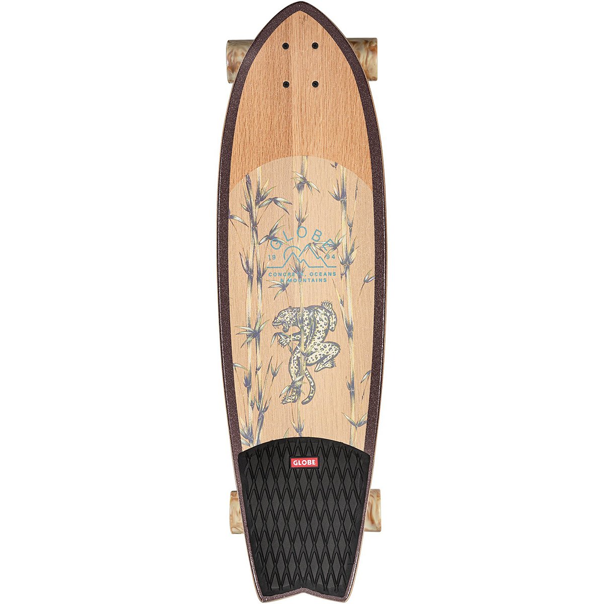 Globe Chromatic 33" Longboard Skateboard - White Oak/Jaguar Longboard Skateboard