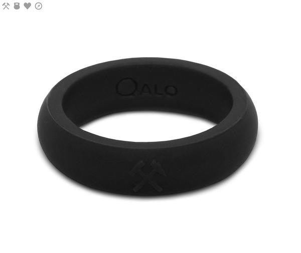 Qalo Women's Silicone Compass Ring - Black Men's Accessories