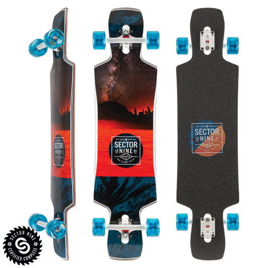 Sector 9 Shallows Day Break Static Complete Skateboard Longboard Skateboard