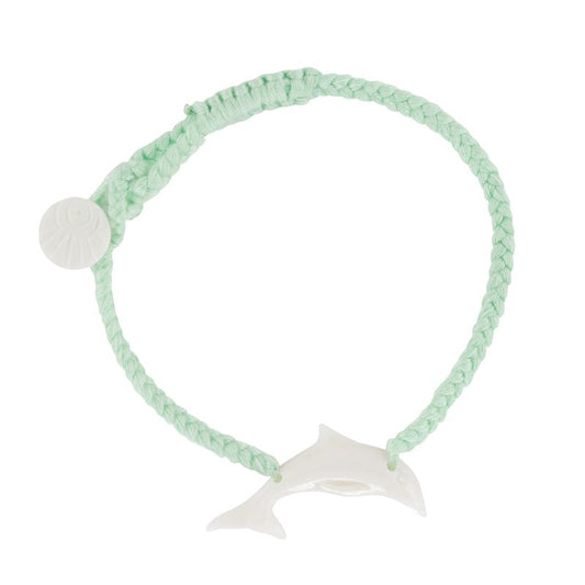 Wanderer Dolphin Bracelet Button - Seafoam Jewelry