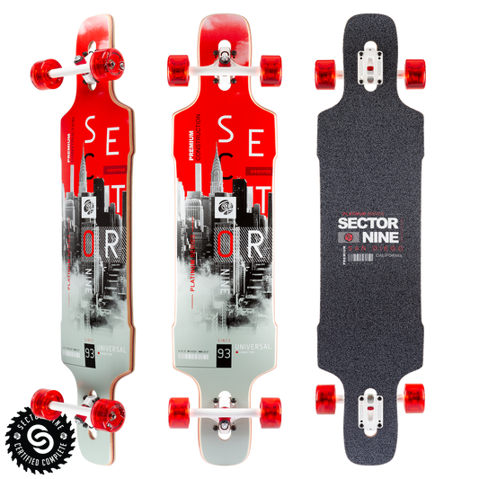 Sector 9 Downtown Dropper Dropthru Complete Skateboard Longboard Complete