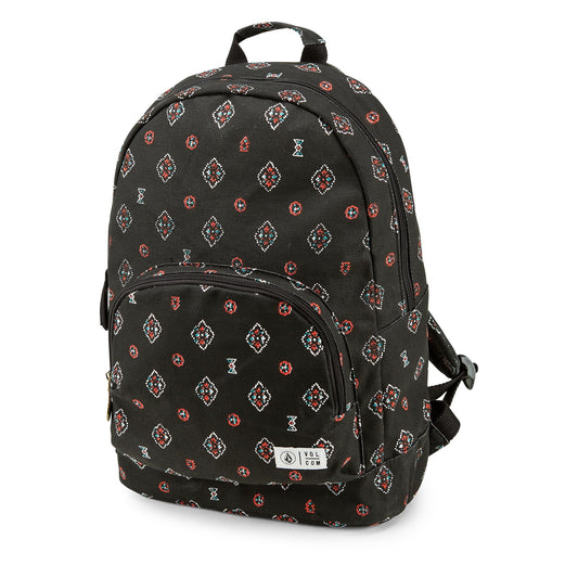 Volcom Schoolyard Canvas Backpack - Black Combo Backpack