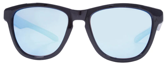Kreedom Good Times Sunglasses Gloss Black Blue Mirror