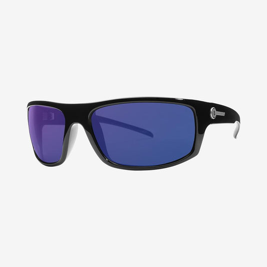 Electric Sunglasses Tech One Polarized Pro Gloss Black Blue Mirror Sunglasses