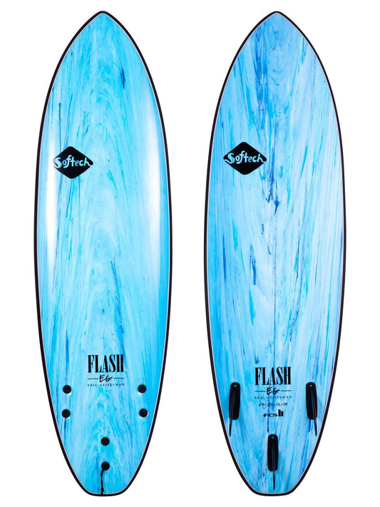 Softech Eric Geiselman Flash Soft Top Surboard 6'0 softboard- Blue Marble Softboard