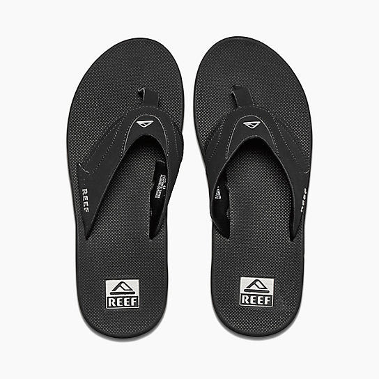 Reef Fanning Black Silver BLS Mens Sandals 2026-BLS Bottle Opener Flip ...