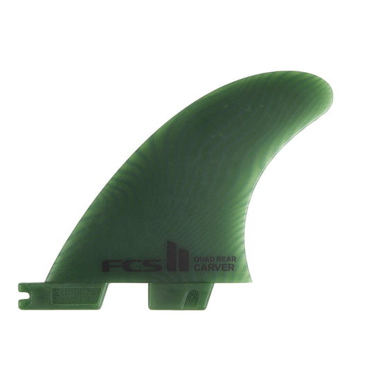 FCS II Carver Quad Rear Neo Glass Eco Mediums Fins - Green Fins