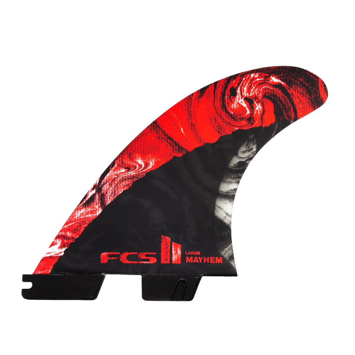 FCS II MB PC Carbon TRI Quad FIN SET 5 Fin Set - Matt Biolos Fins Large Red