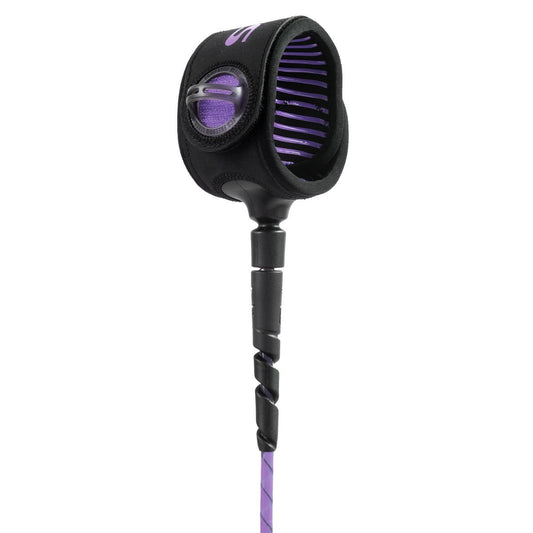 FCS Freedom Helix Leash All Around 6 feet Leash Purple