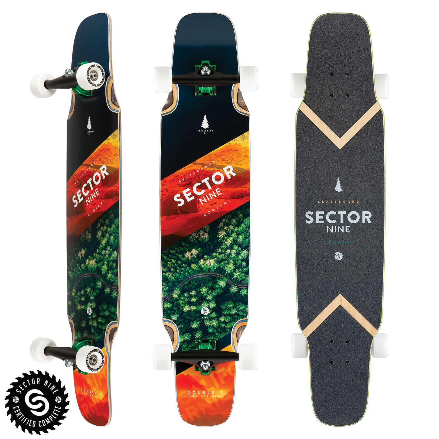 Sector 9 Frontier Double Cross Longboard Skateboard Longboard Skateboard