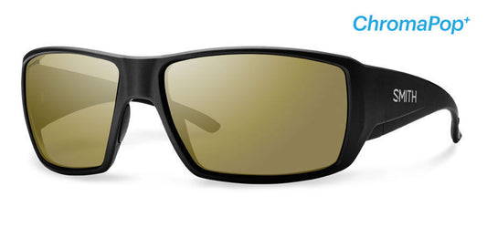 Smith Guide's Choice Sunglasses Matte Black Bronze Mirror Chromapop+ Polarized Sunglasses