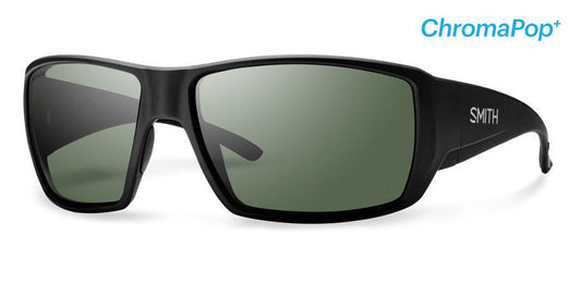 Smith Guide's Choice Matte Black ChromaPop Polarized Gray Green Sunglasses Sunglasses