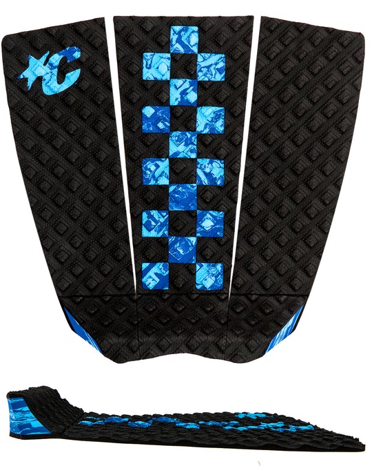 Creatures Jack Freestone Lite Traction Traction Pad Black Cyan Swirl Check