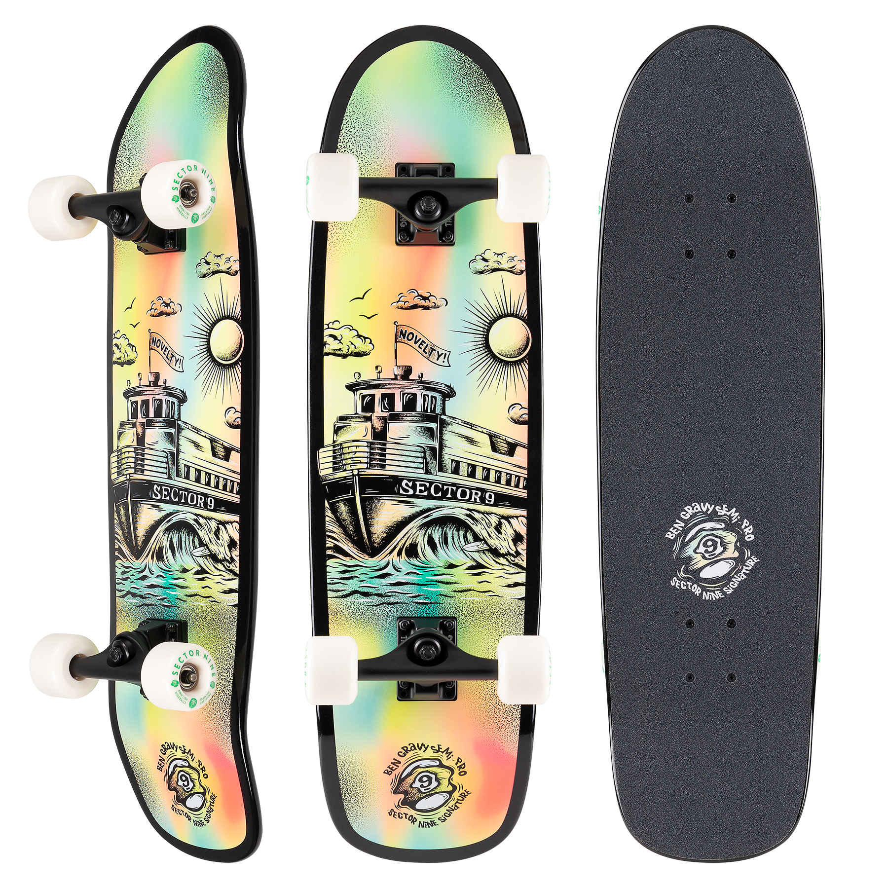 Sector 9 Gravy Semi Pro Barge Complete 31.5" x 8.8" Complete Skateboards