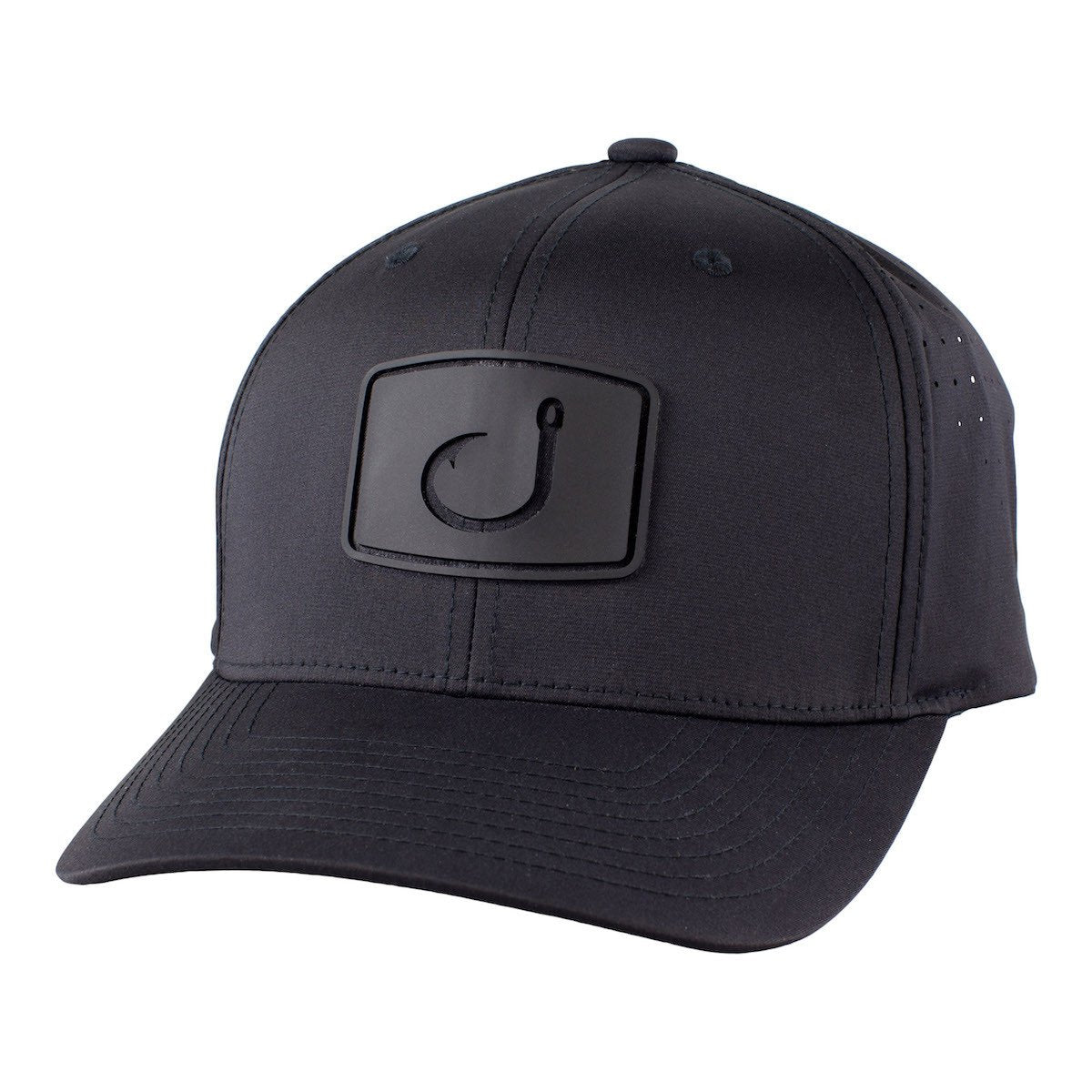 Avid Pro Performance Snap Back Hat - Black - Slate - White Mens Hat Black