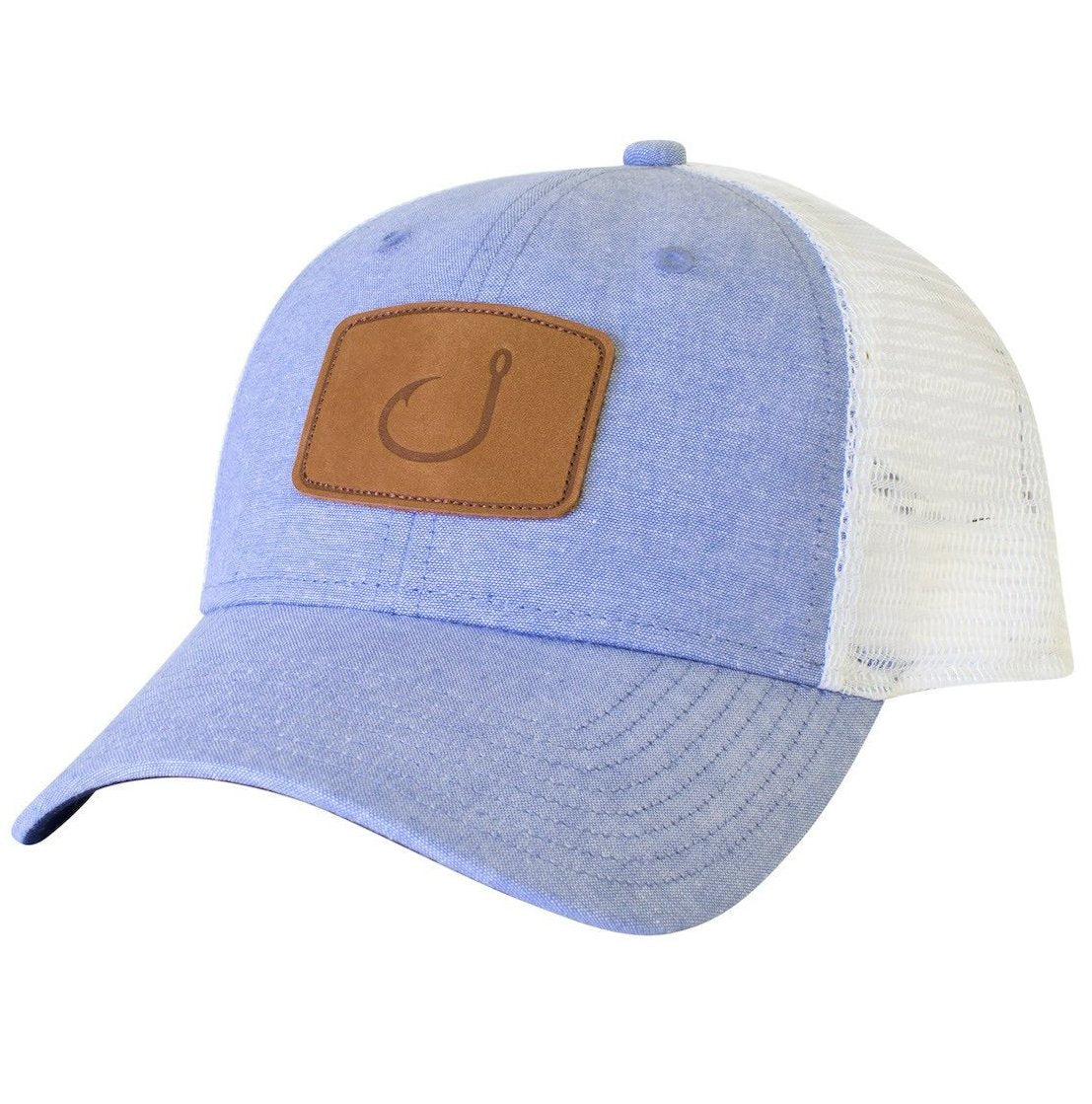 Avid Lay Day Trucker Hat - Blue Chambray or Grey Chambray Mens Hat Royal
