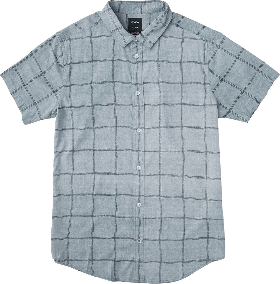 RVCA Handle SS Mens Woven Shirt - Dark Denim Mens Woven Shirt