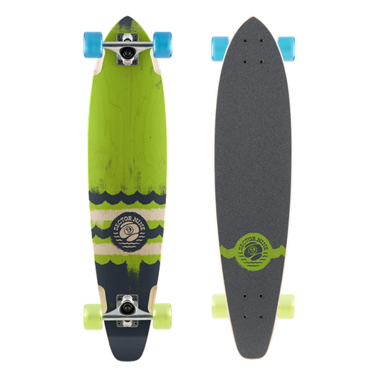 Sector 9 Highline 17 Complete Green Blue 34.5 Skateboard Longboard Complete